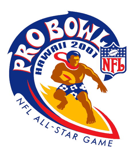 Pro Bowl 2001 Primary Logo iron on transfers for T-shirts